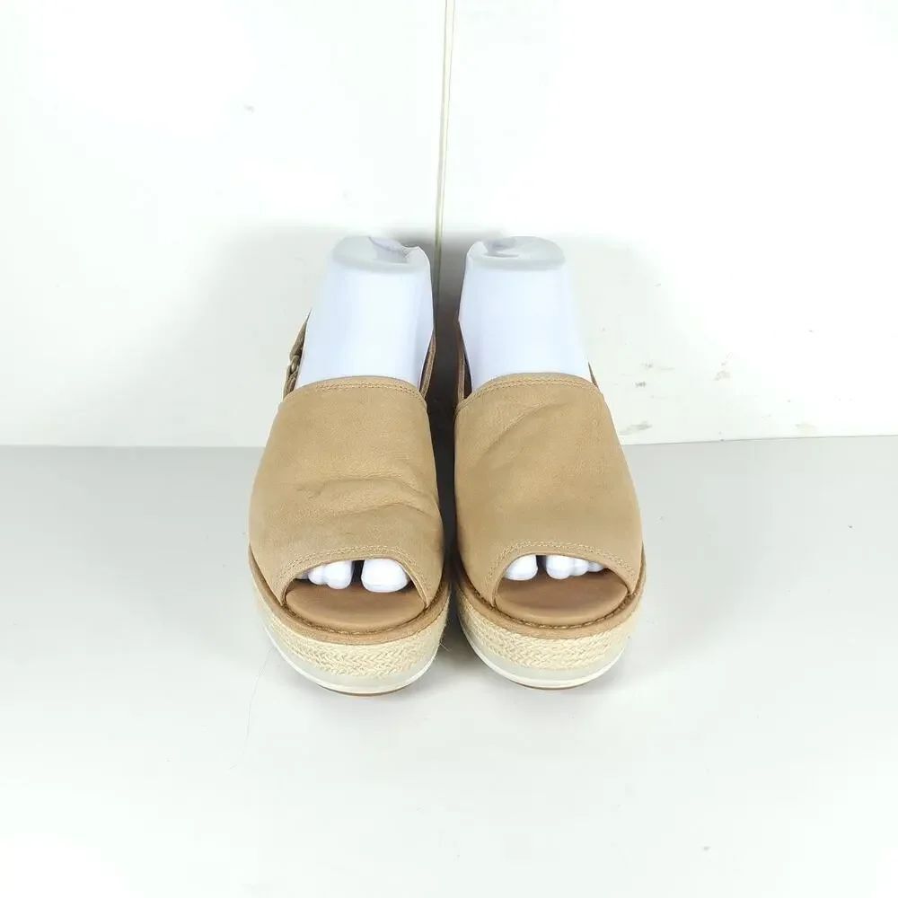 Timberland Emerson Point Women's US6 Tan Leather Wedge Slingback Sandals - Picture 3 of 16